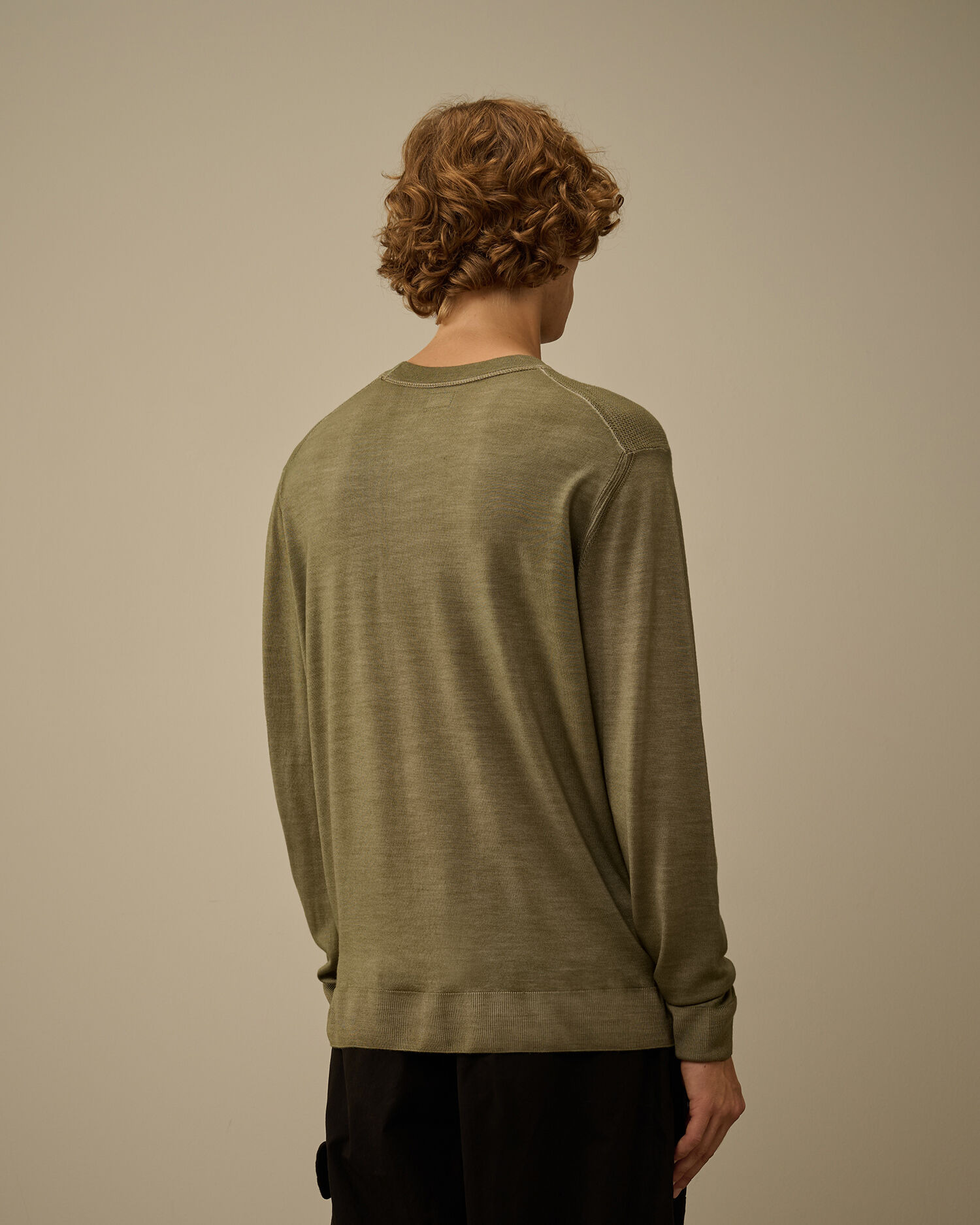 Merino Wool Crewneck Lens Sweater - 4