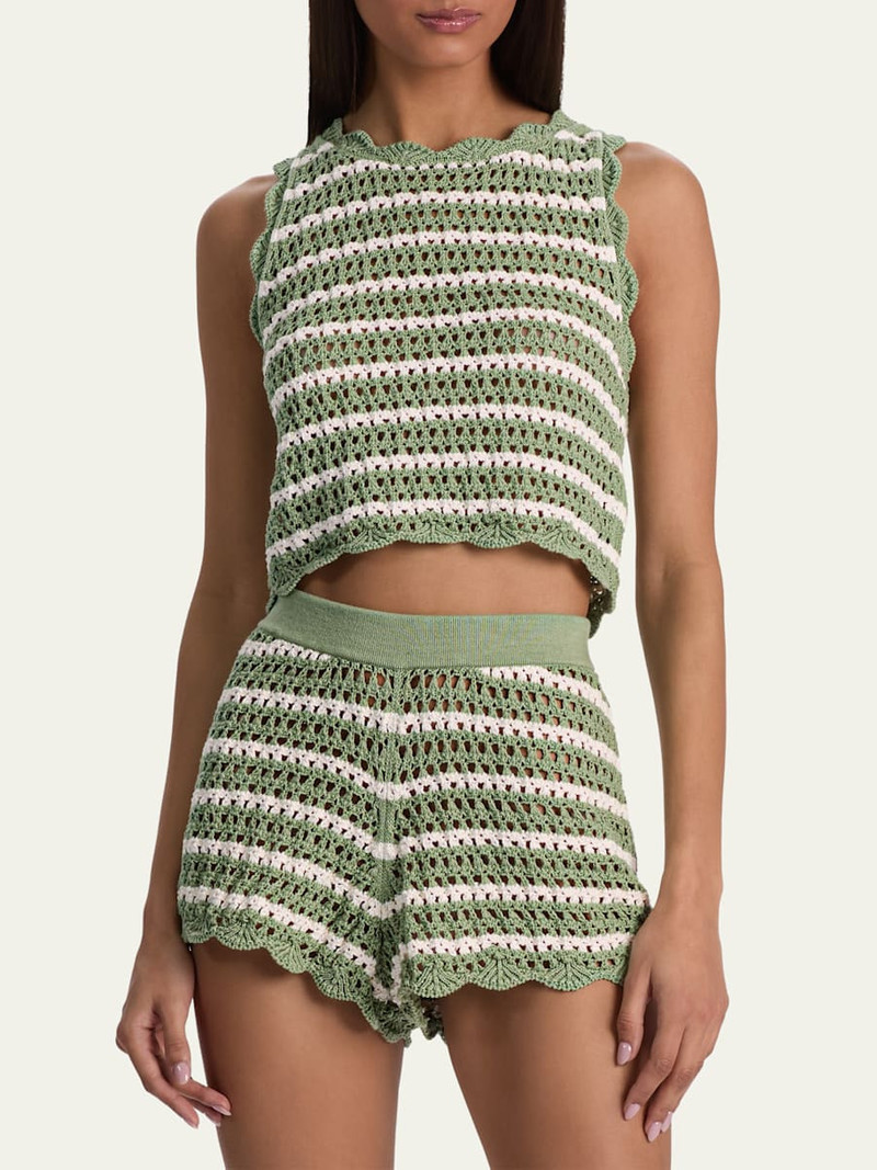 Amity Striped Crochet Tank Top 4
