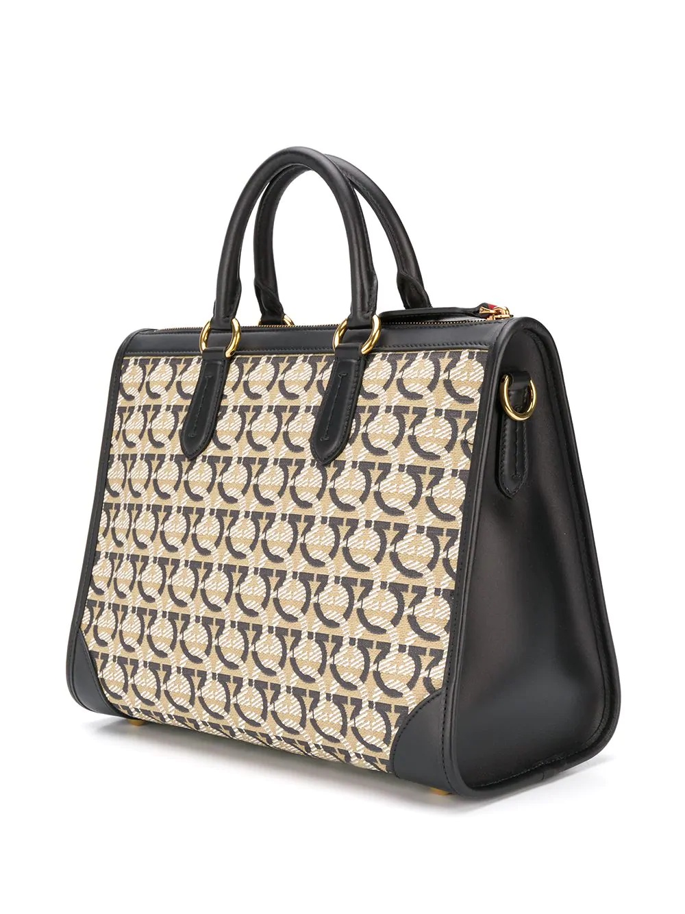 interlocking Gancini print tote - 3