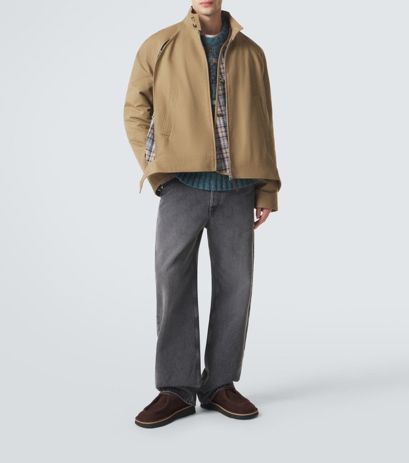 Loewe Layered cotton gabardine jacket outlook