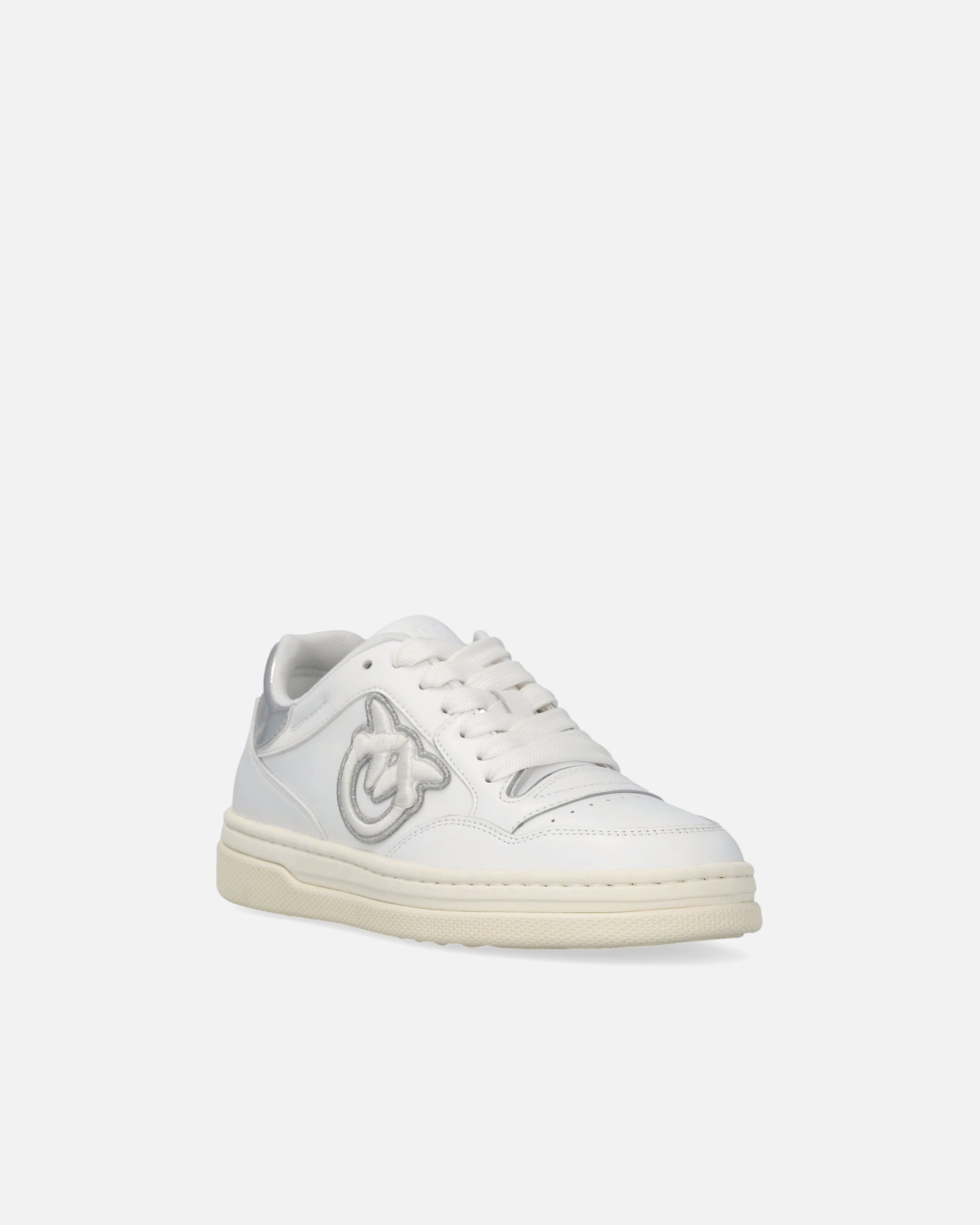LEATHER TENNIS SHOES WITH METALLIC DETAILS - 2