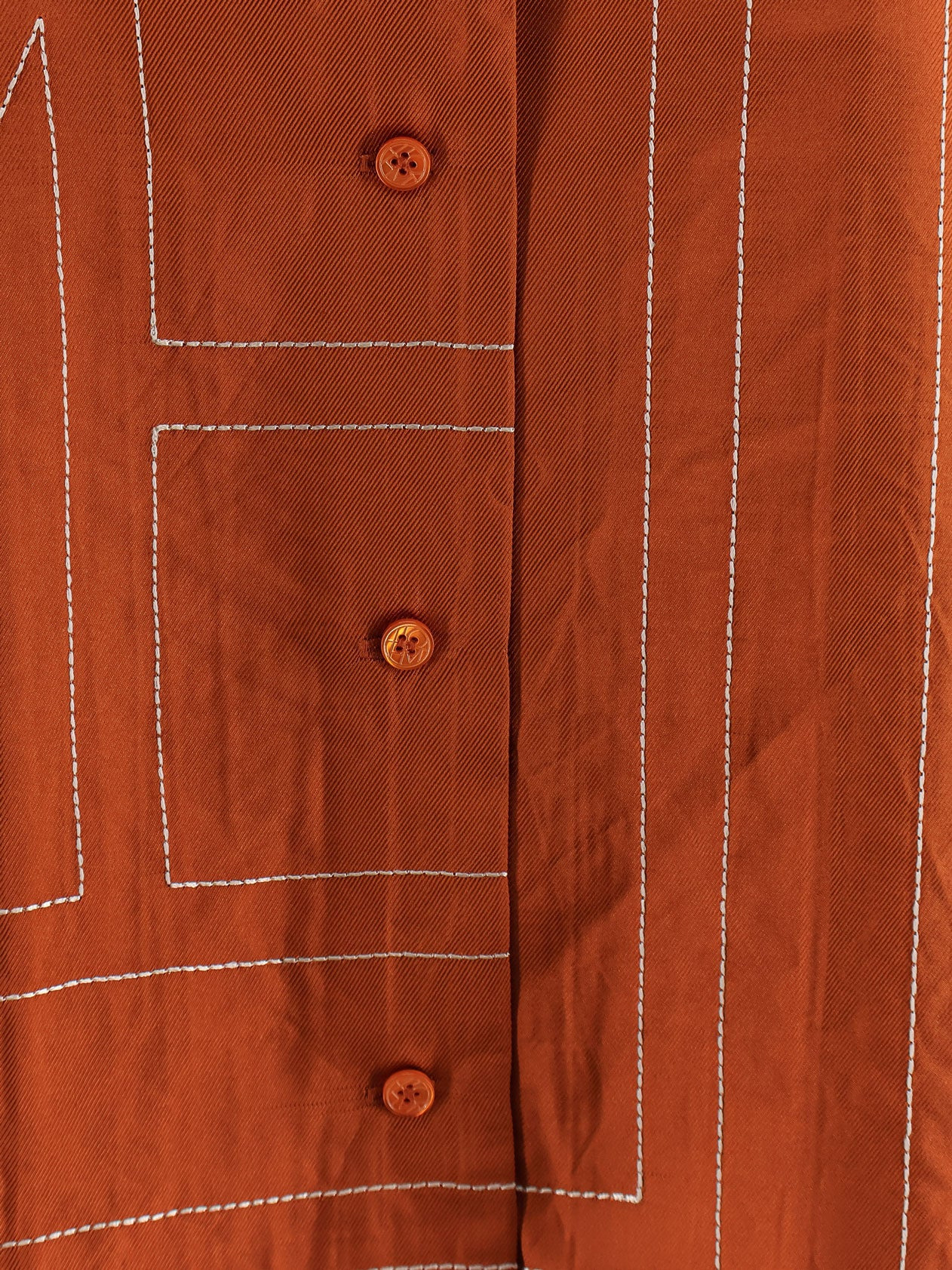Silk Shirt With Monogram Logo Embroidery - 5