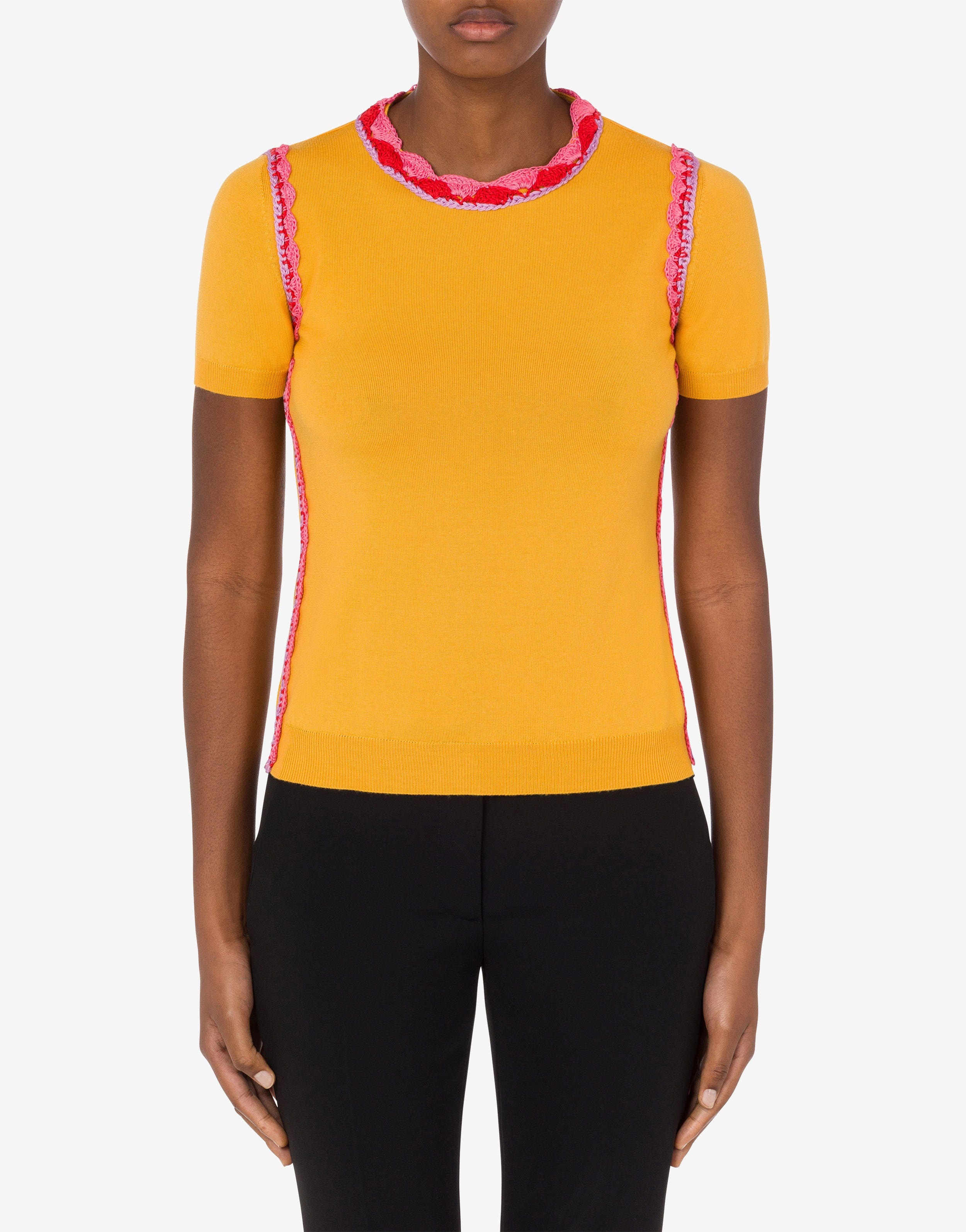 CROCHET DETAILS WOOL TOP - 2