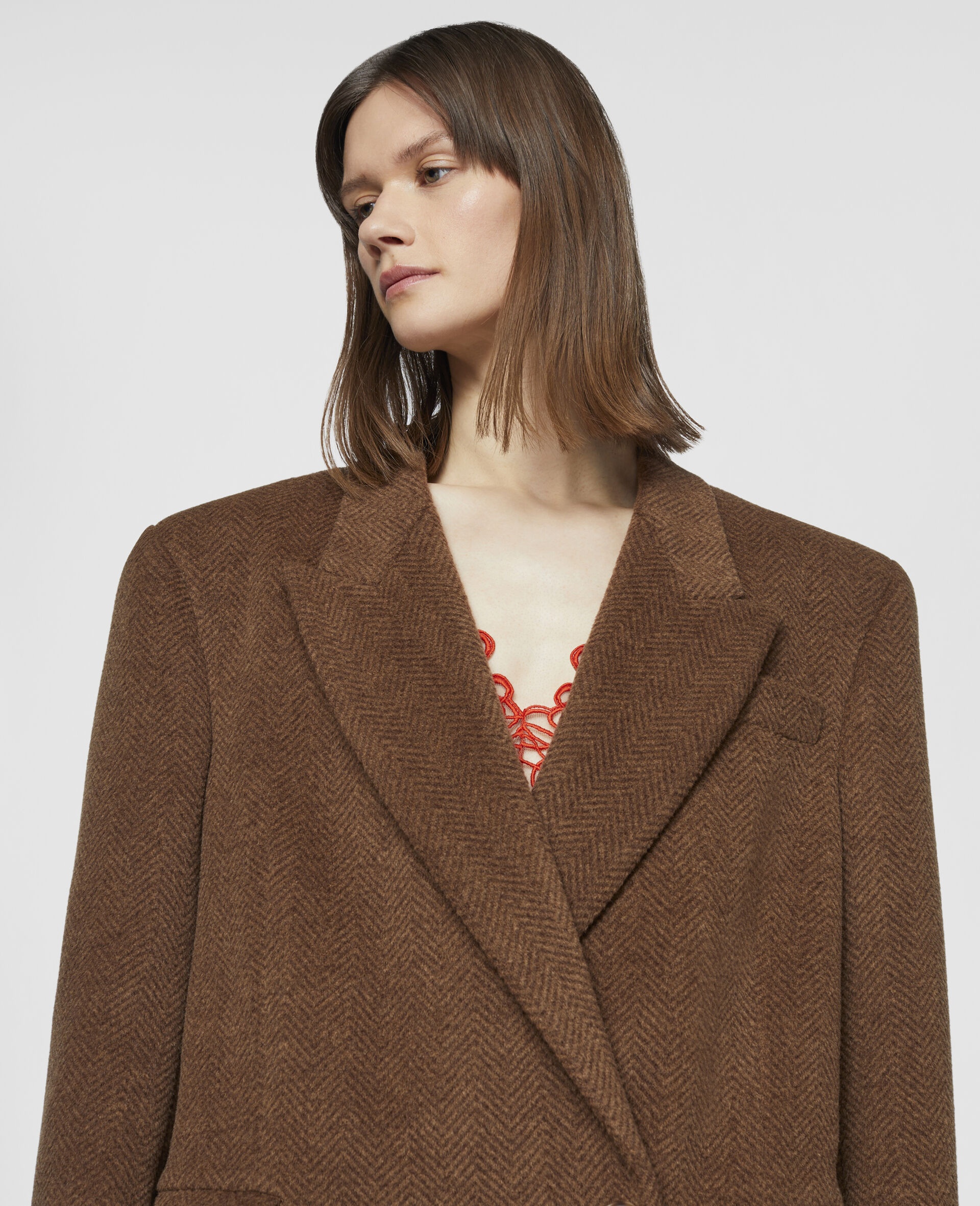 Double Breasted Wool Coat - 4