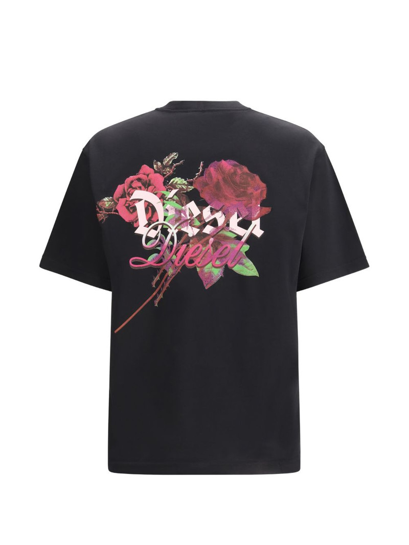 Diesel floral-print T-shirt outlook