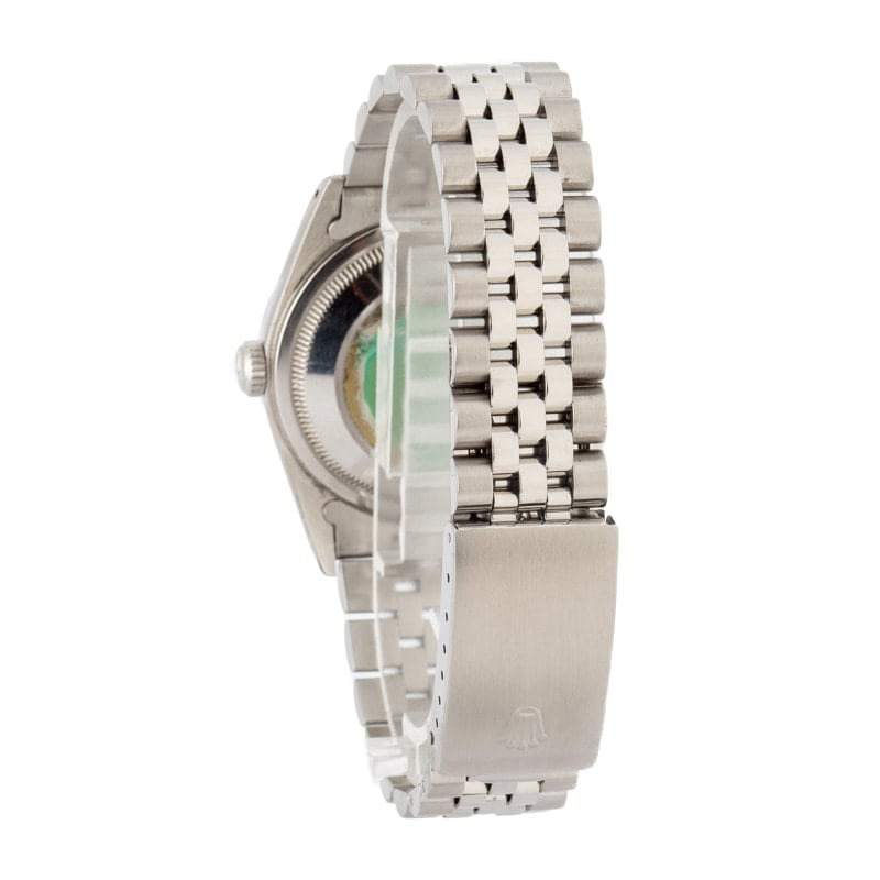 Pre-owned Rolex Datejust Ref 16220 Silver Dial - 3