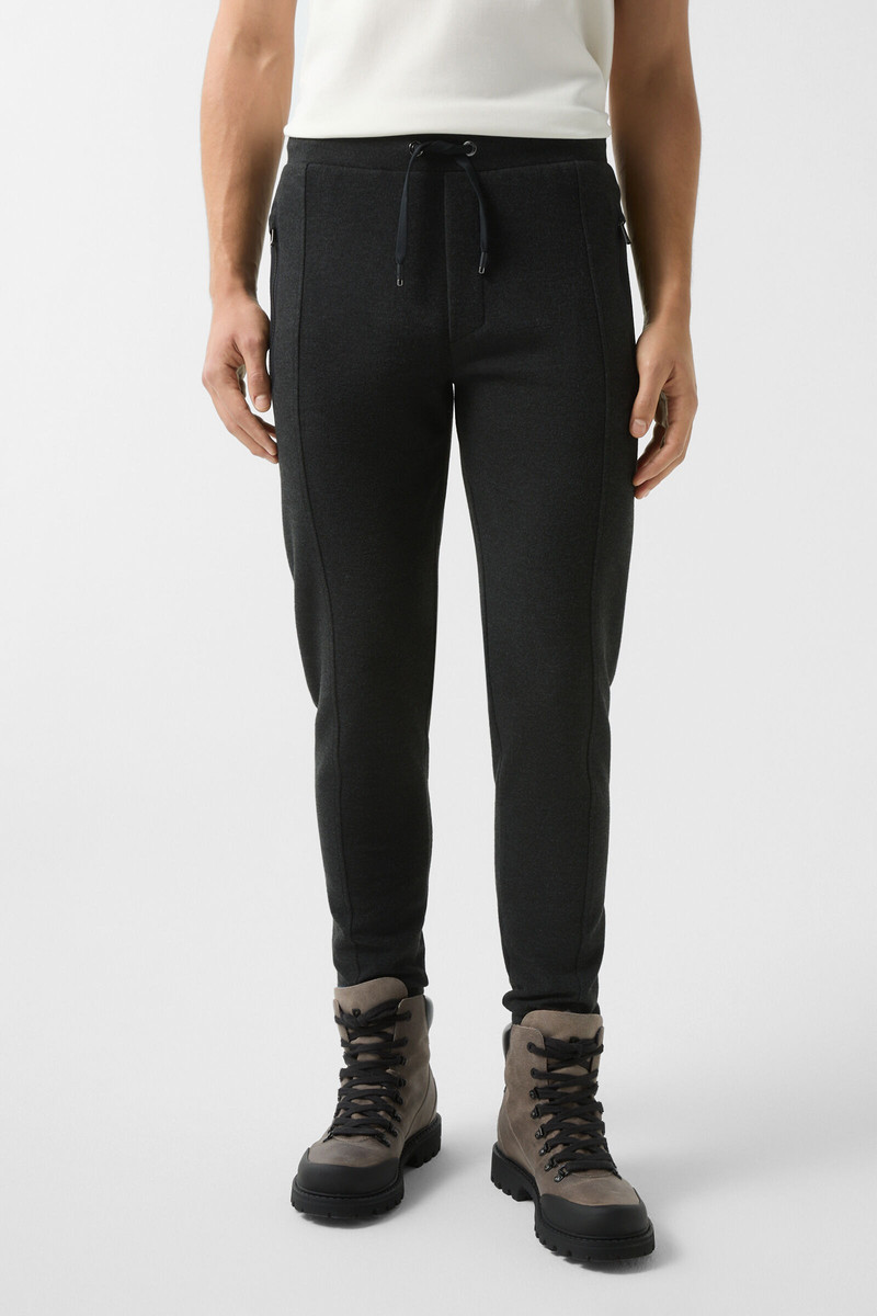 Bono flannel jogpants in Anthracite 2