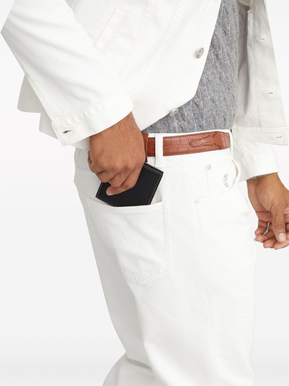 bi-fold leather wallet - 4
