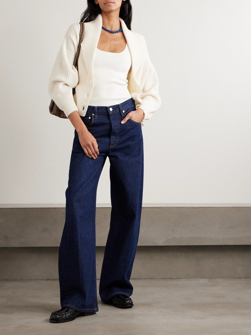 LISA YANG Alessandra Ribbed Cashmere Cardigan outlook