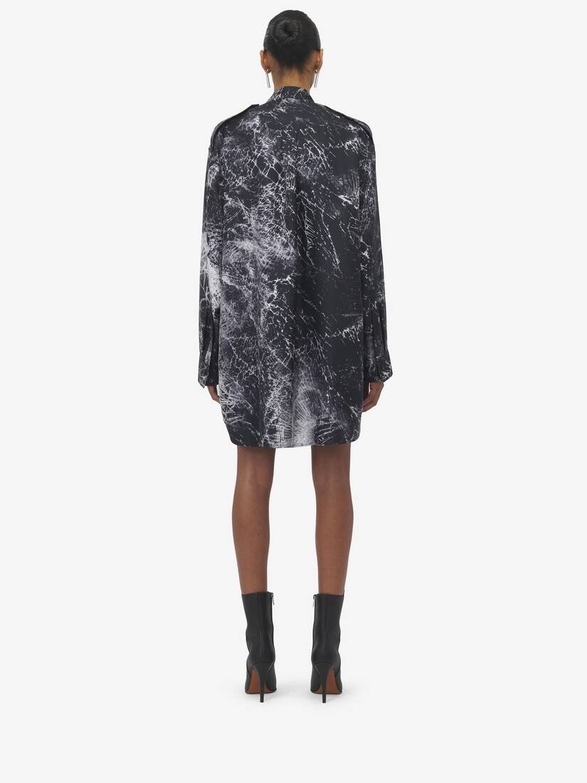 Smashed Screen Shirt Dress - 4