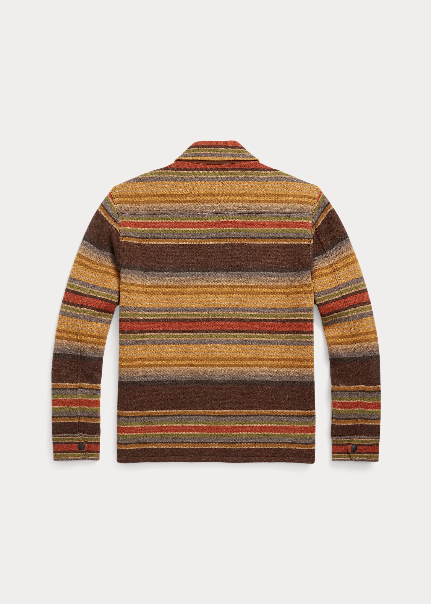 Striped Wool Workshirt Sweater - 2