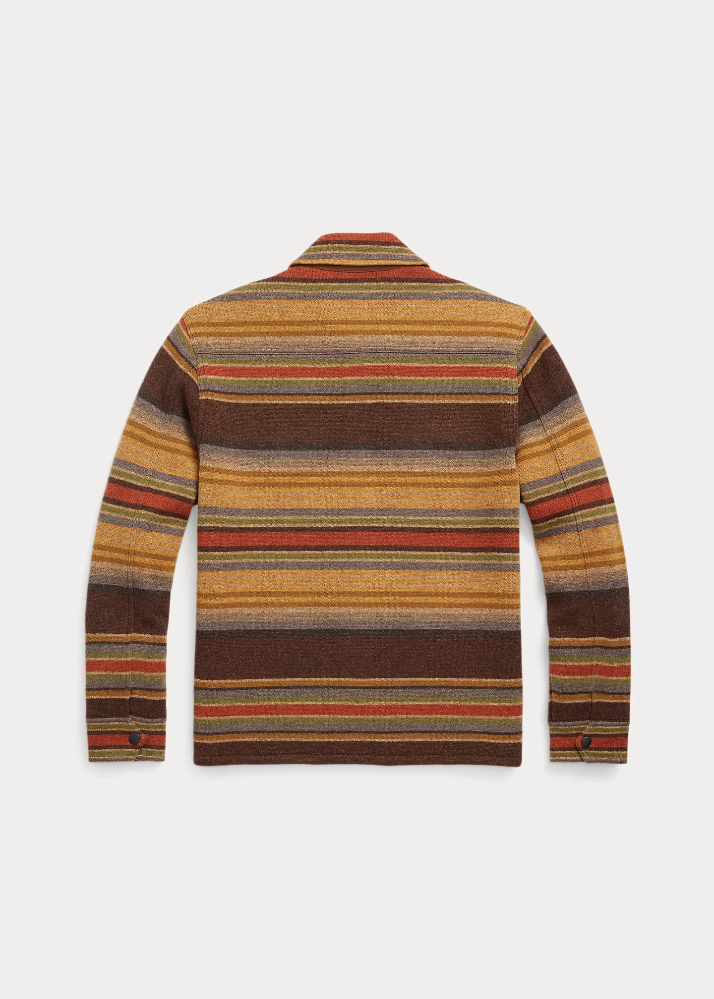 RRL by Ralph Lauren Striped Wool Workshirt Sweater | REVERSIBLE