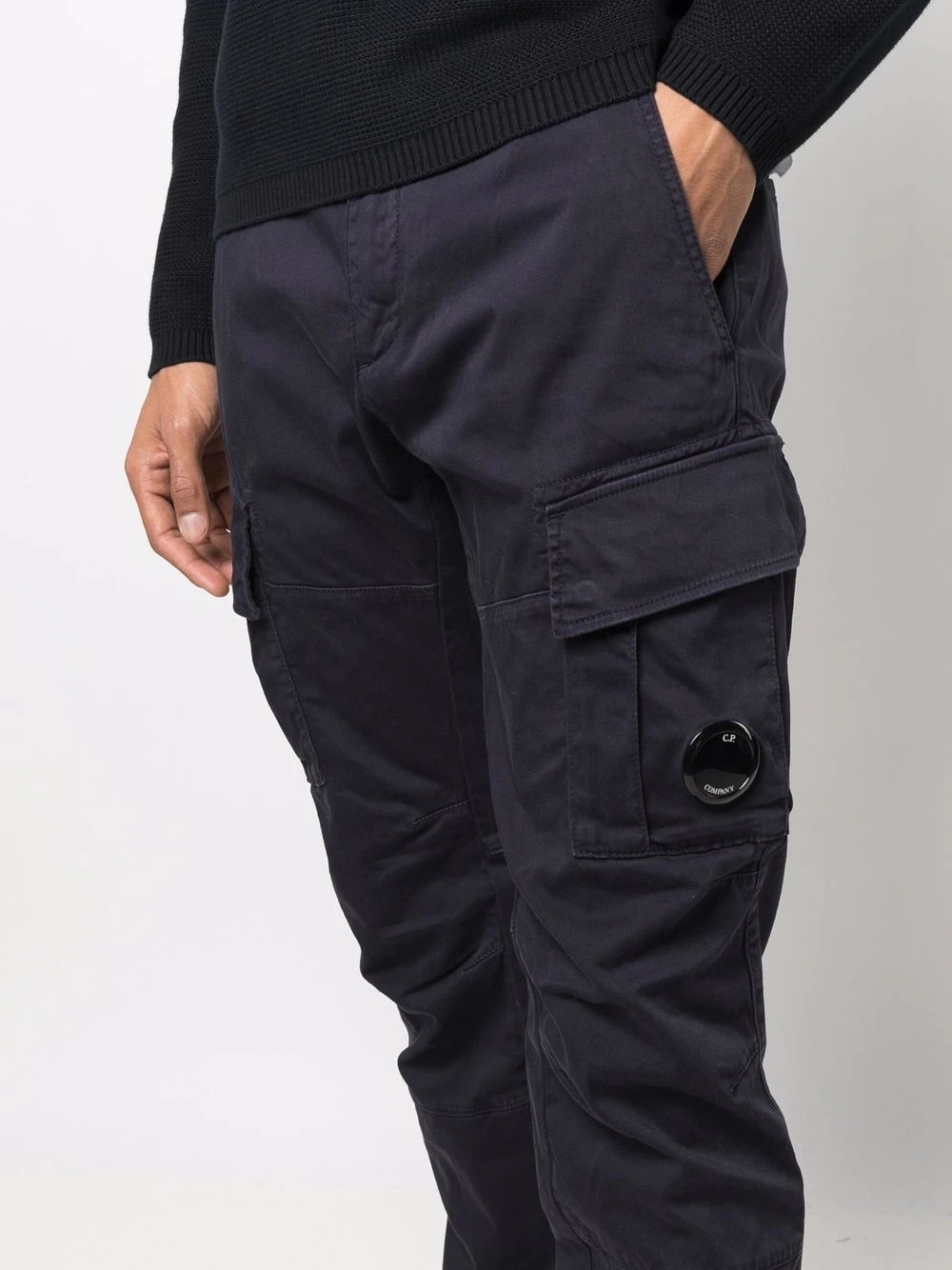 Lens-embellished cargo trousers - 5