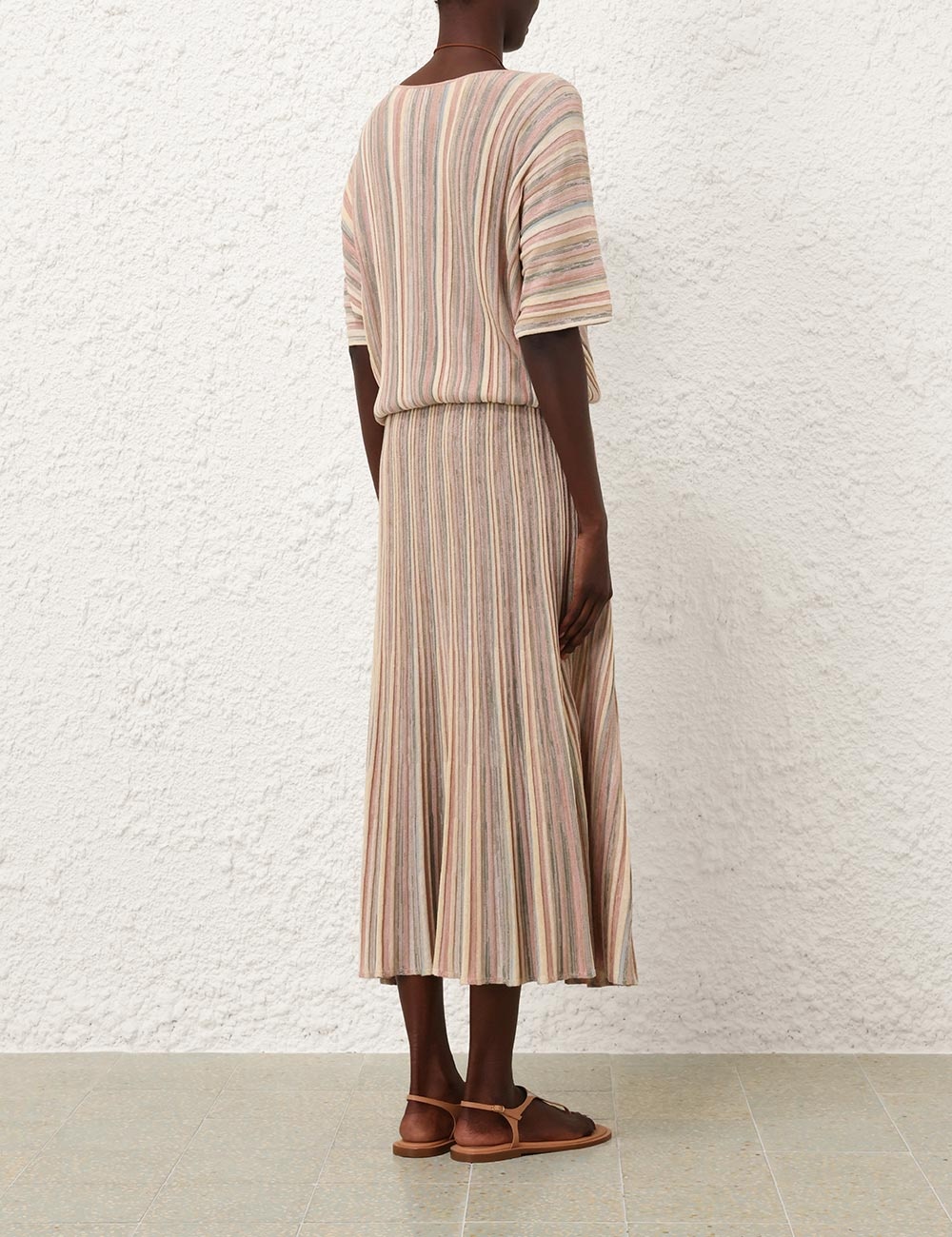 ILLUMINATE MOULINE MAXI DRESS - 4