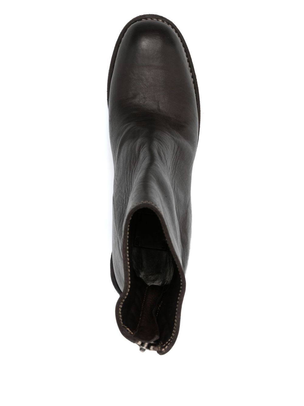 70mm leather boots - 4