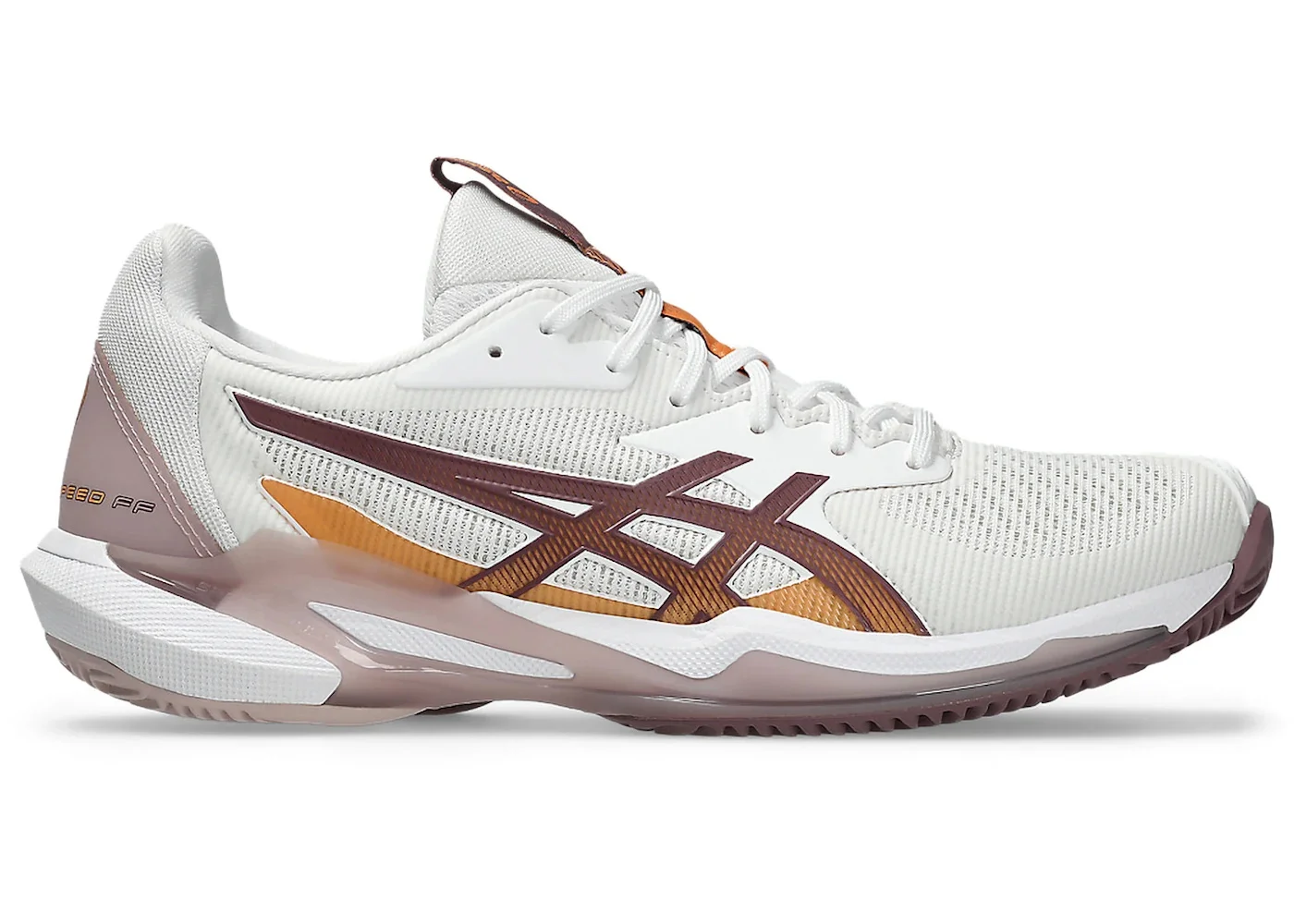 ASICS Solution Speed FF 3 Clay White Dusty Mauve (Women's) - 1