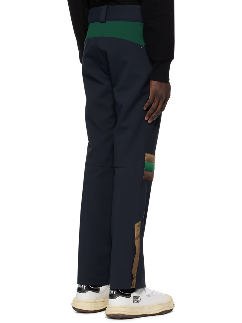 Navy Paneled Sweatpants 3