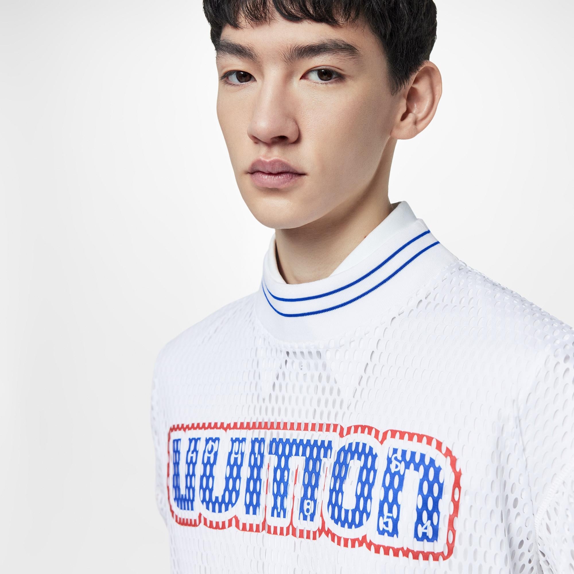 LV Graphic Mesh Long-Sleeved T-Shirt - 4