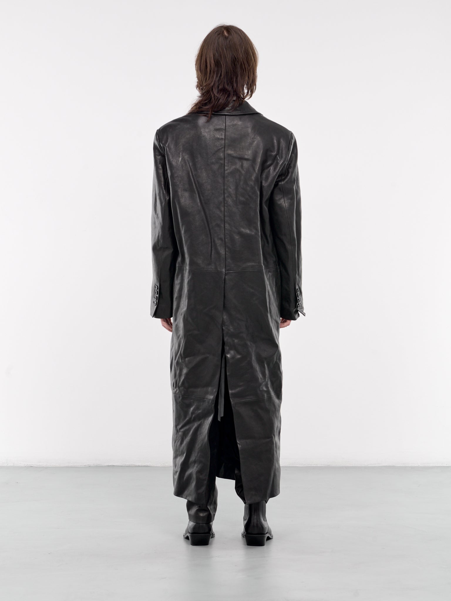 Hakan Tailored Leather Coat - 3