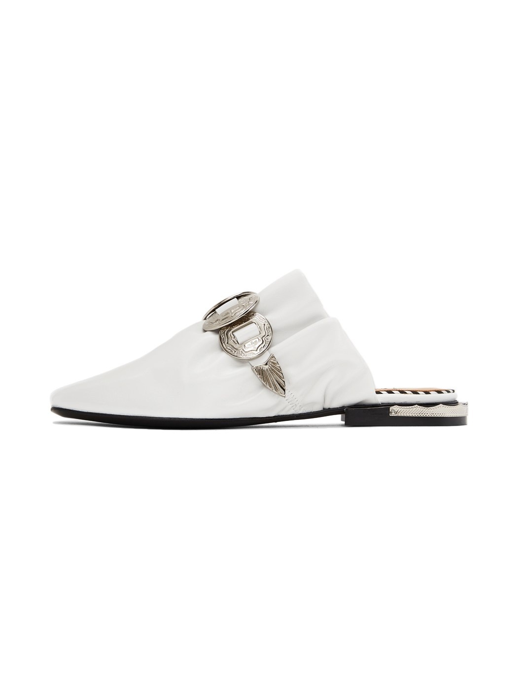 White Slip-On Loafers - 5
