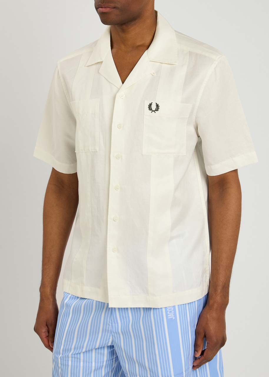 Fred Perry Logo-embroidered Lyocell-blend Shirt - 2