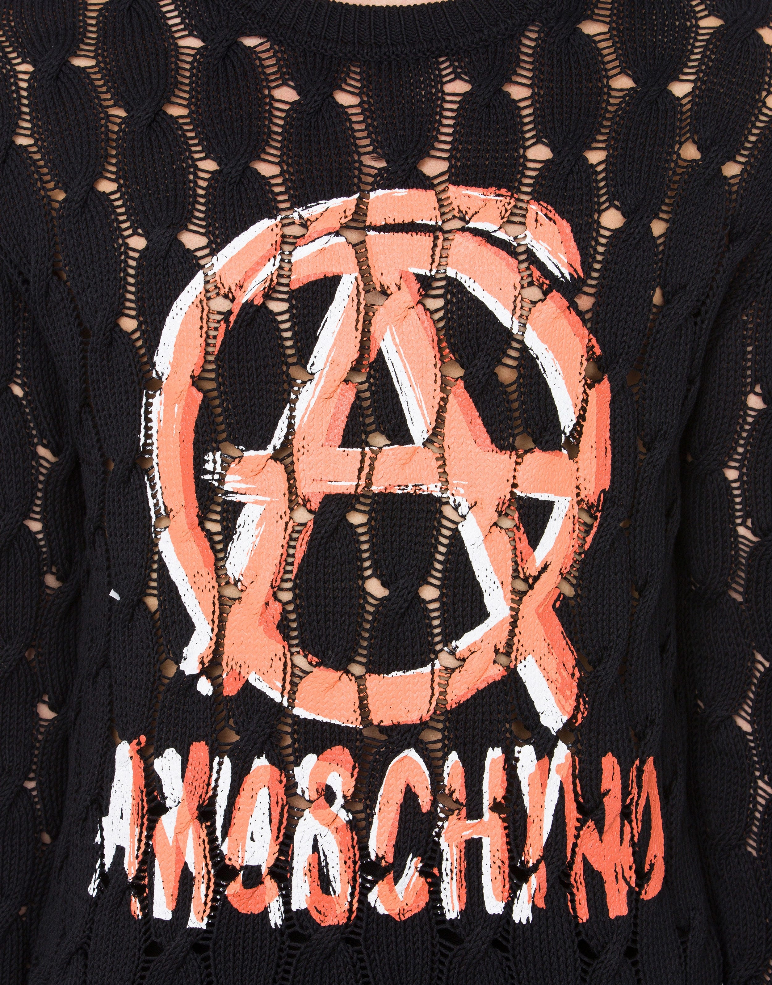 MOSCHINO ANARCHY PURE TWISTED COTTON JUMPER - 4