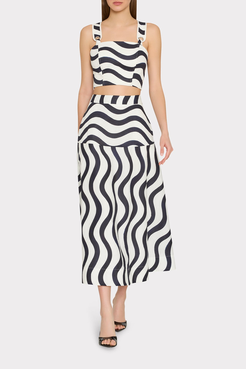 MILLY Lenox Printed Top outlook