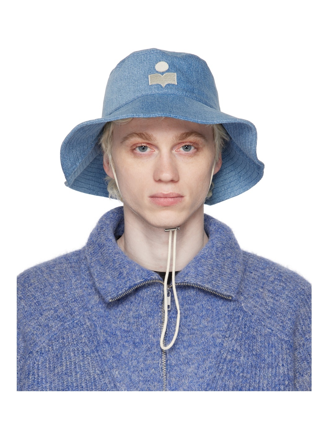 Blue Delya Denim Hat - 1