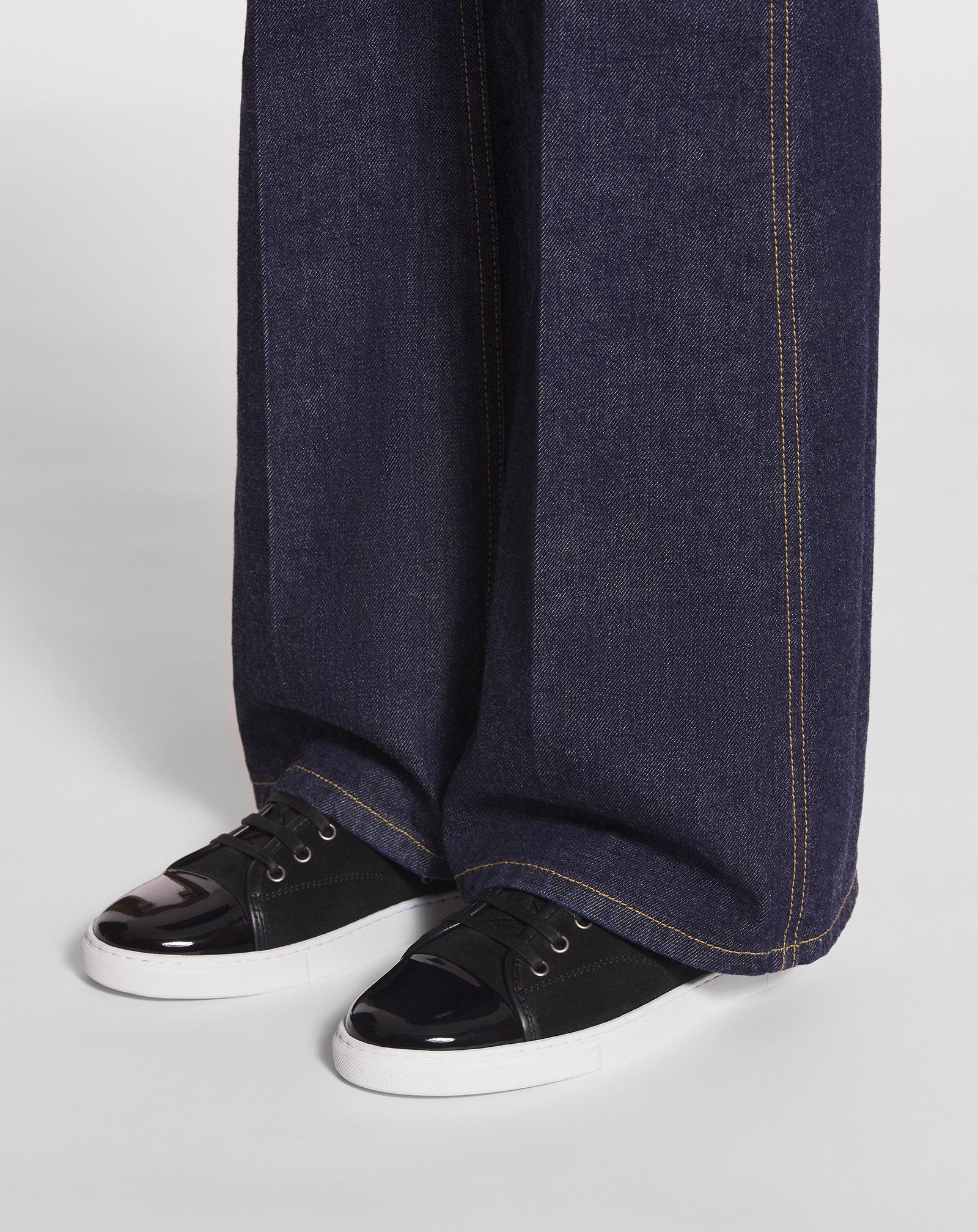 DBB1 SNEAKERS IN SUEDE AND PATENT LEATHER - 6