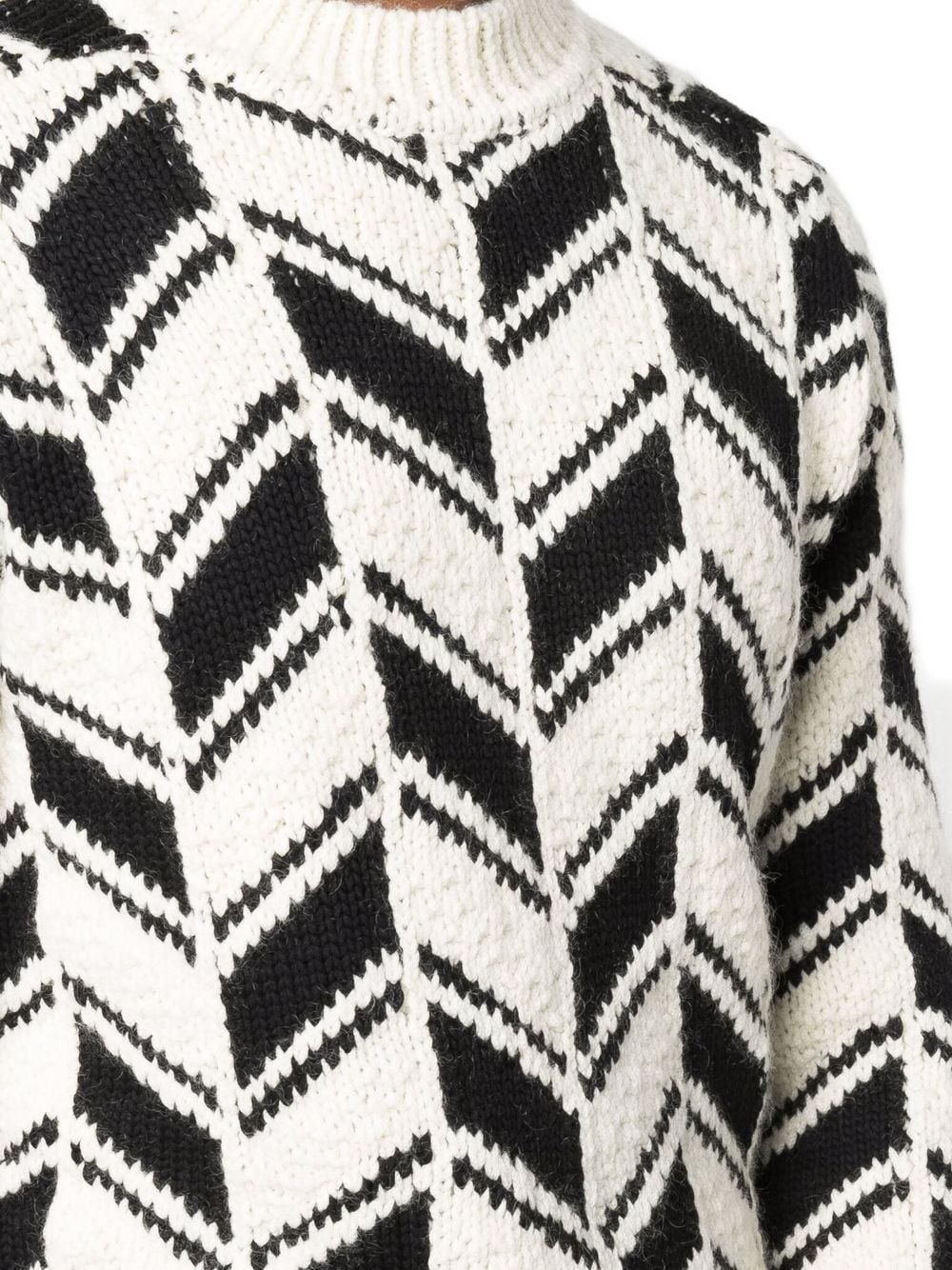 chevron pattern jumper - 5