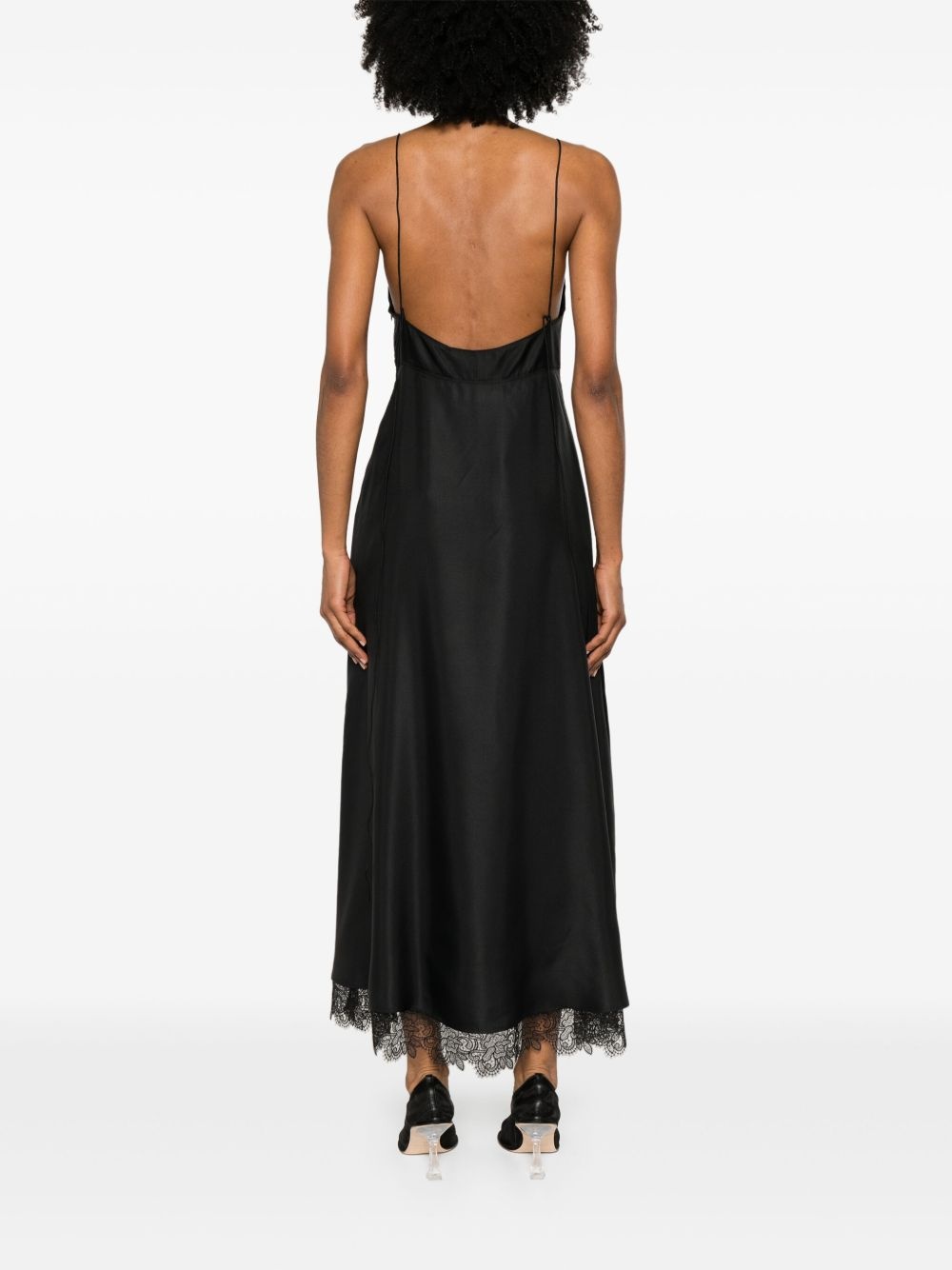 bustier lace maxi dress - 4