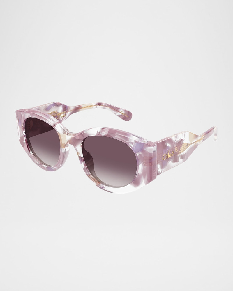 Chloé Round Acetate Sunglasses outlook