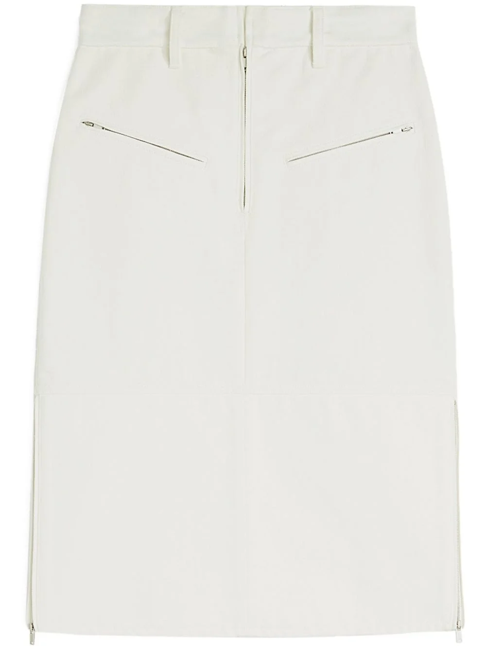 denim midi skirt - 1