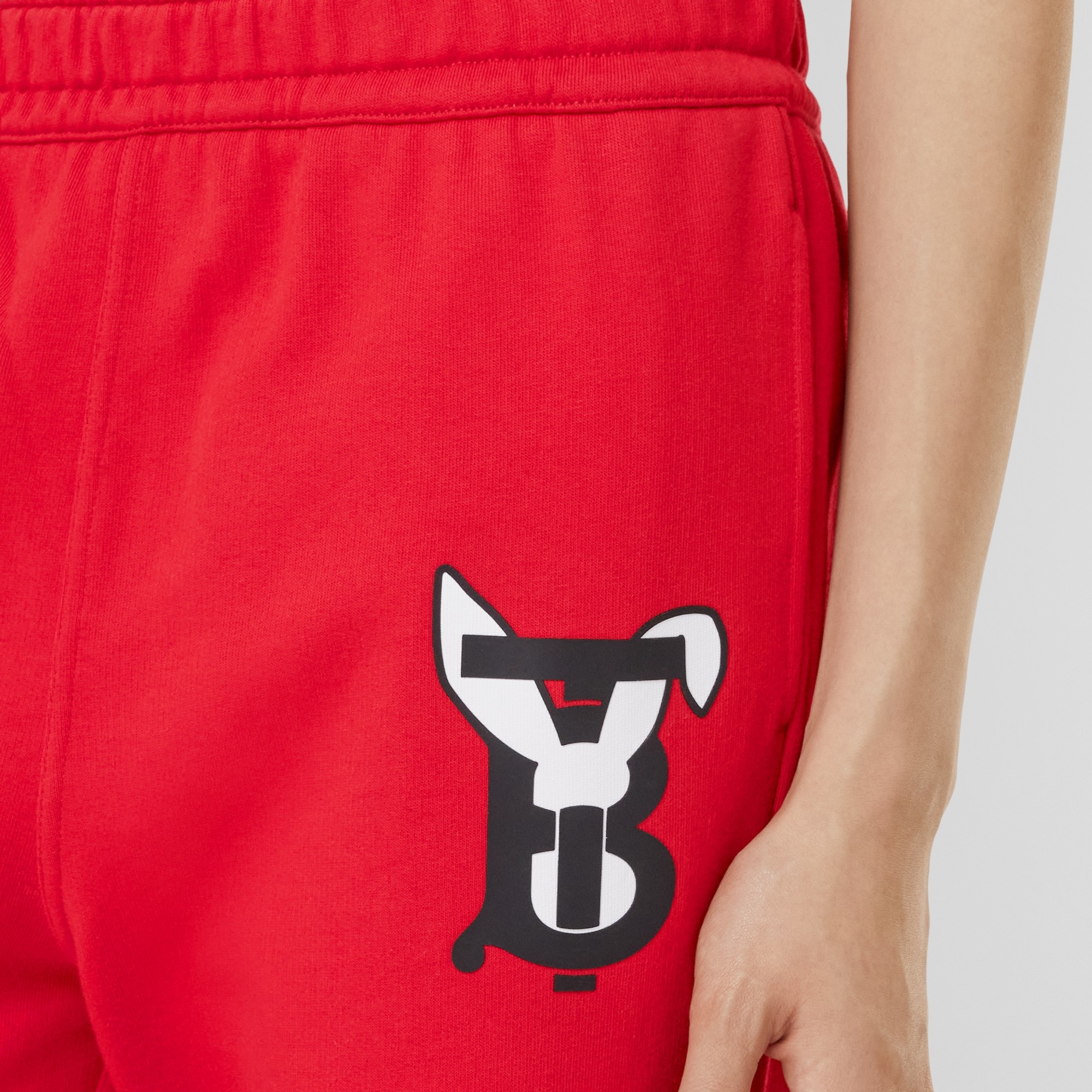 Rabbit Print Cotton Jogging Pants - 2