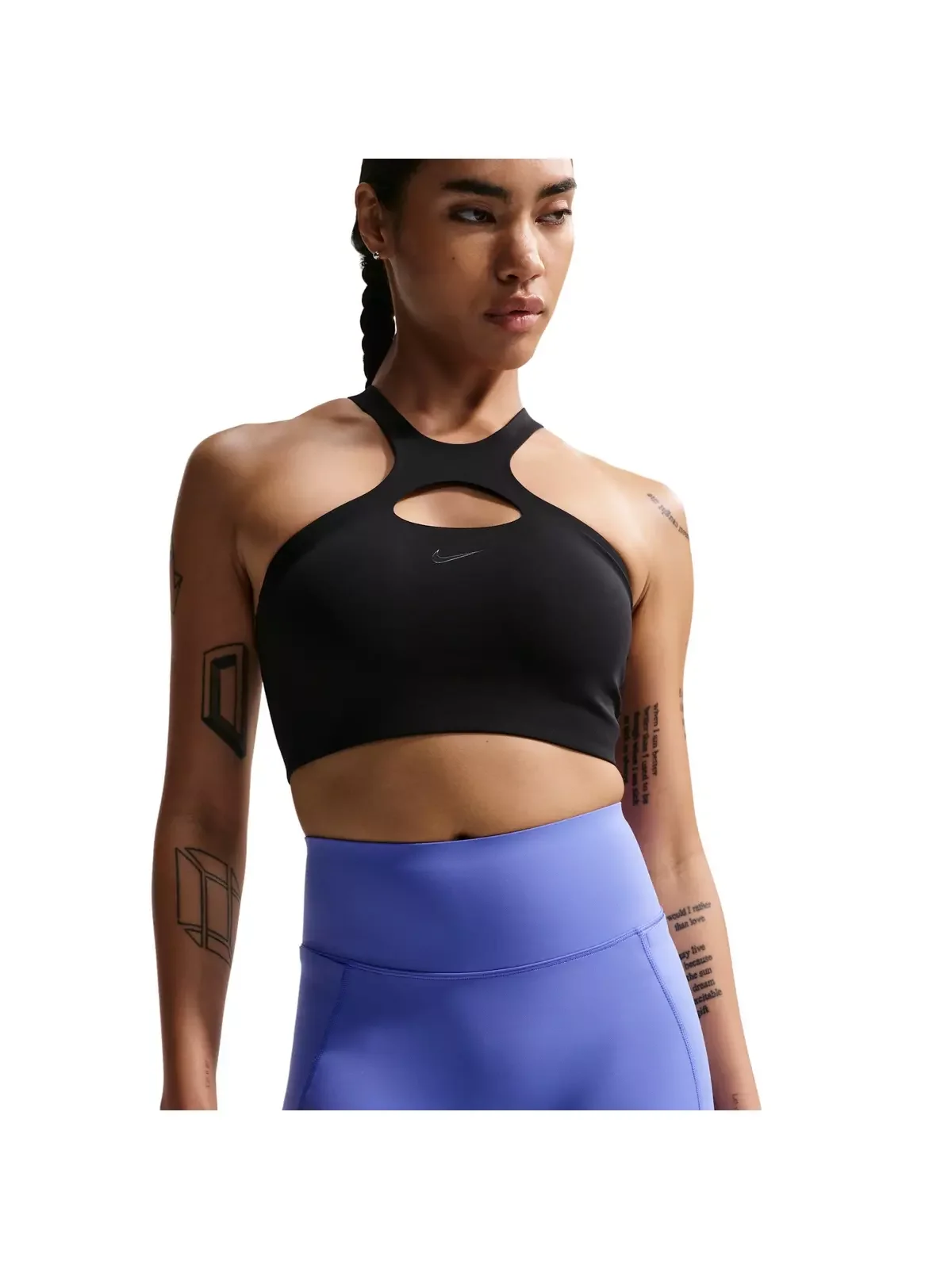 Women's Universa High-Waisted 5" Biker Shorts with No Front Seam -Sapphire - 1