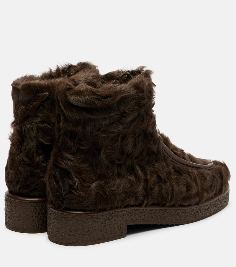 AQUAZZURA Frostie 20 shearling ankle boots outlook