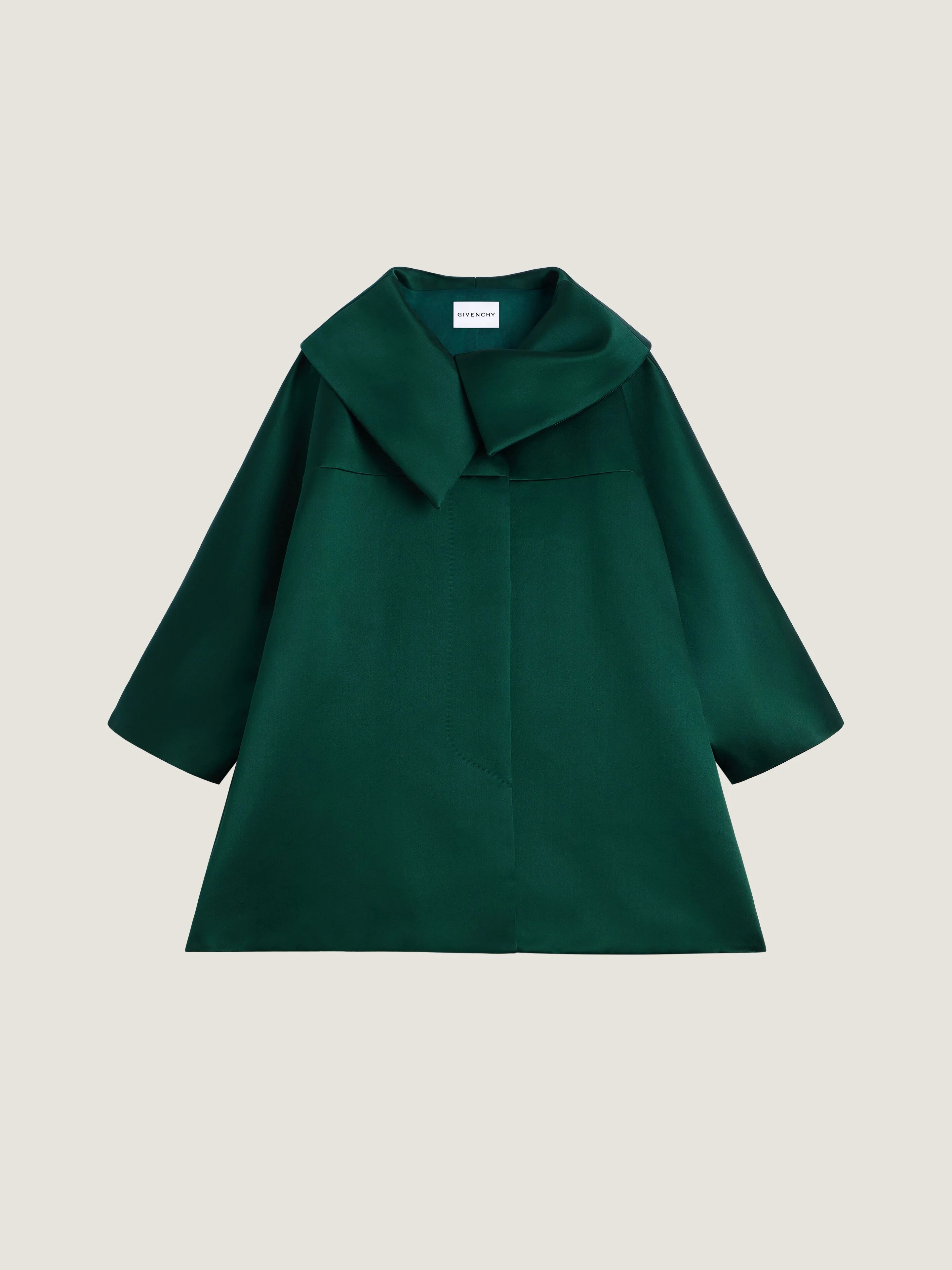 SHORT COAT IN SATIN - 1