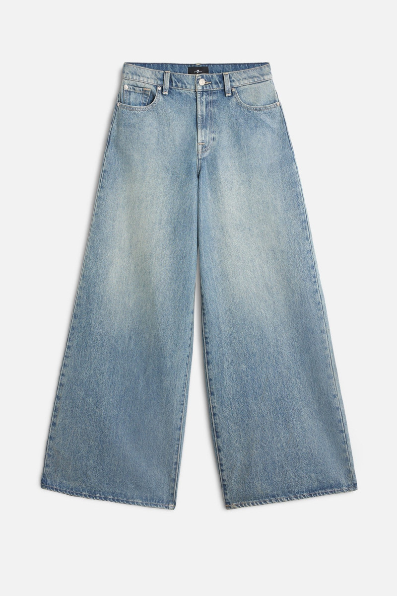 MARIE WIDE LEG in Coated Denim 1