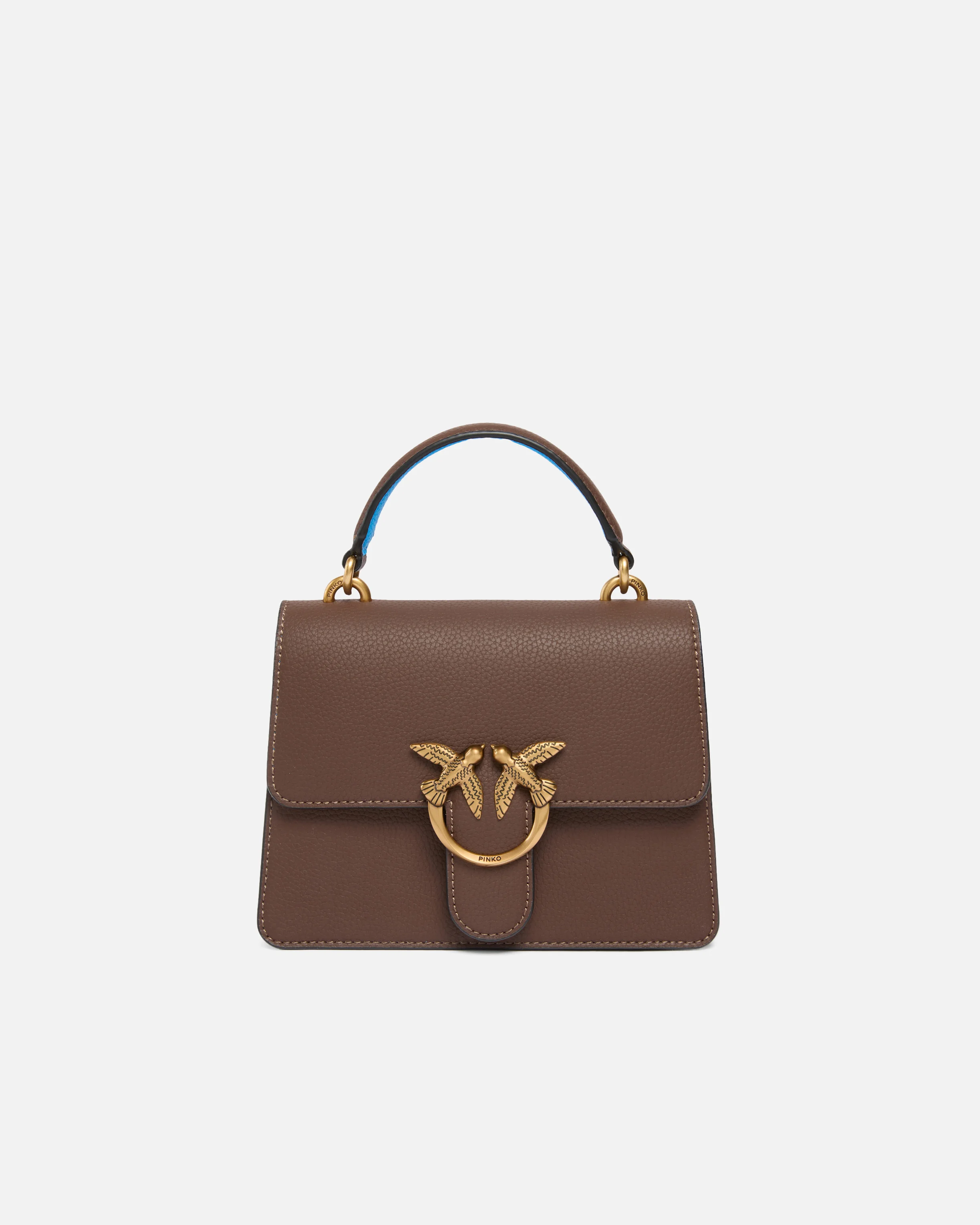 MINI LOVE BAG TOP HANDLE LIGHT HANDBAG IN FULL-GRAIN LEATHER - 1