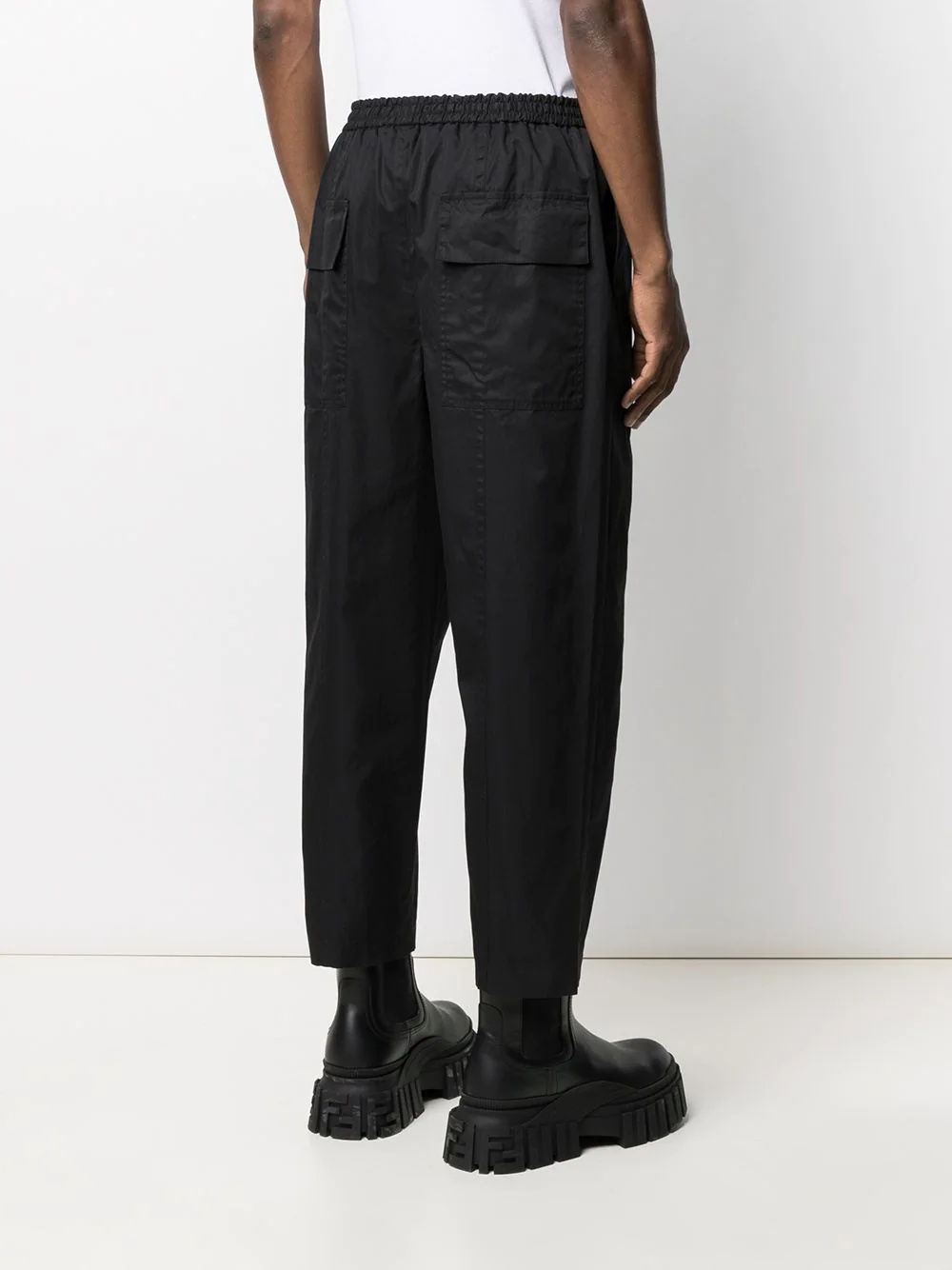 straight-leg cropped trousers - 4