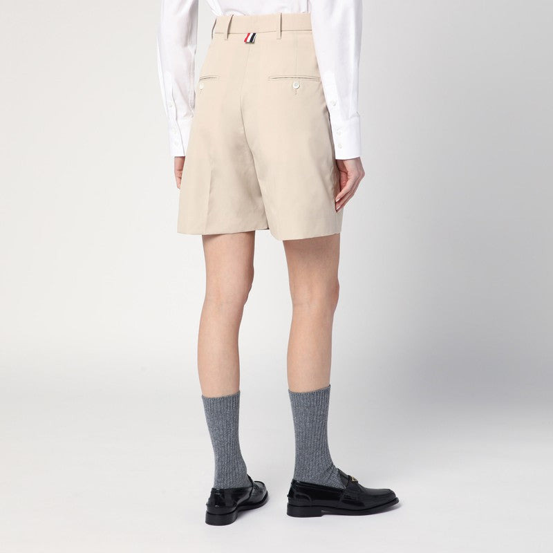 Thom Browne Khaki Bermuda Shorts In Cotton Blend Women - 2