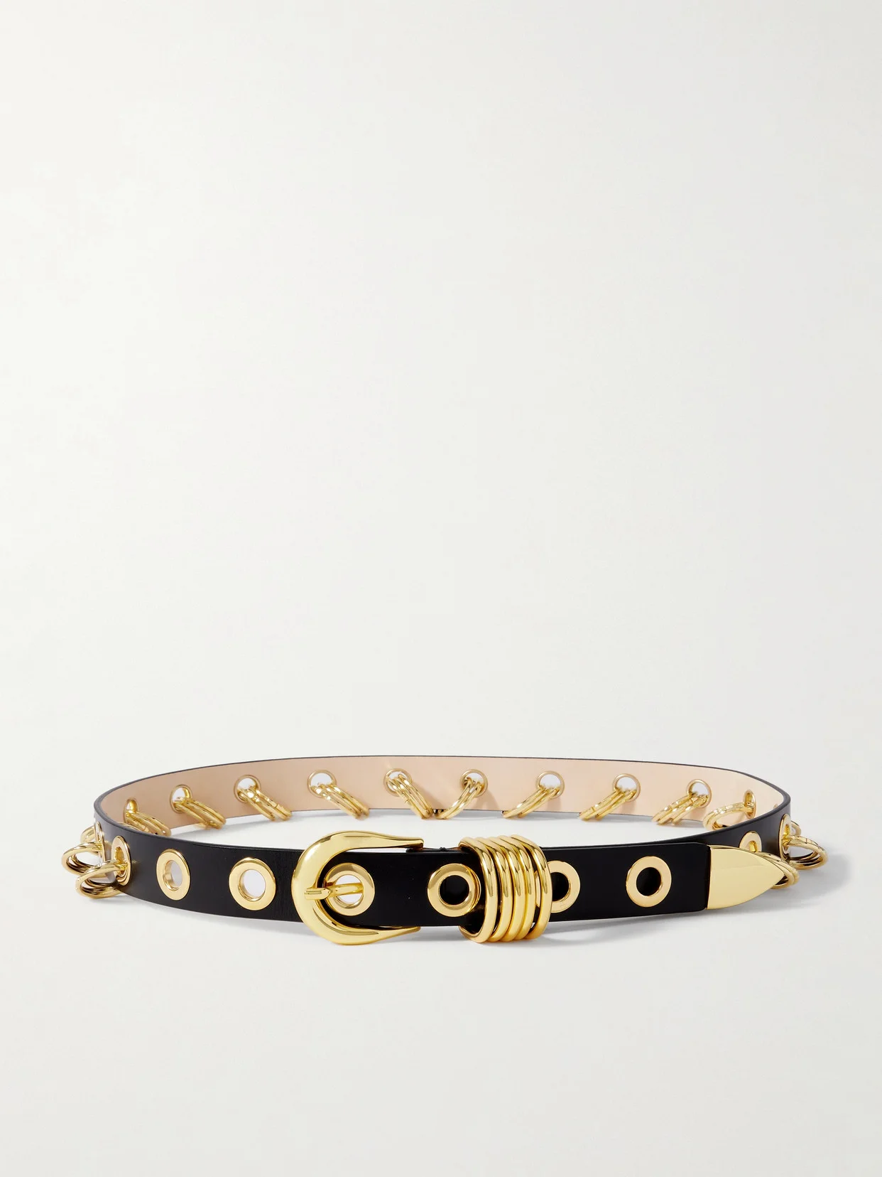 Revenge Embellished Leather Belt - 1