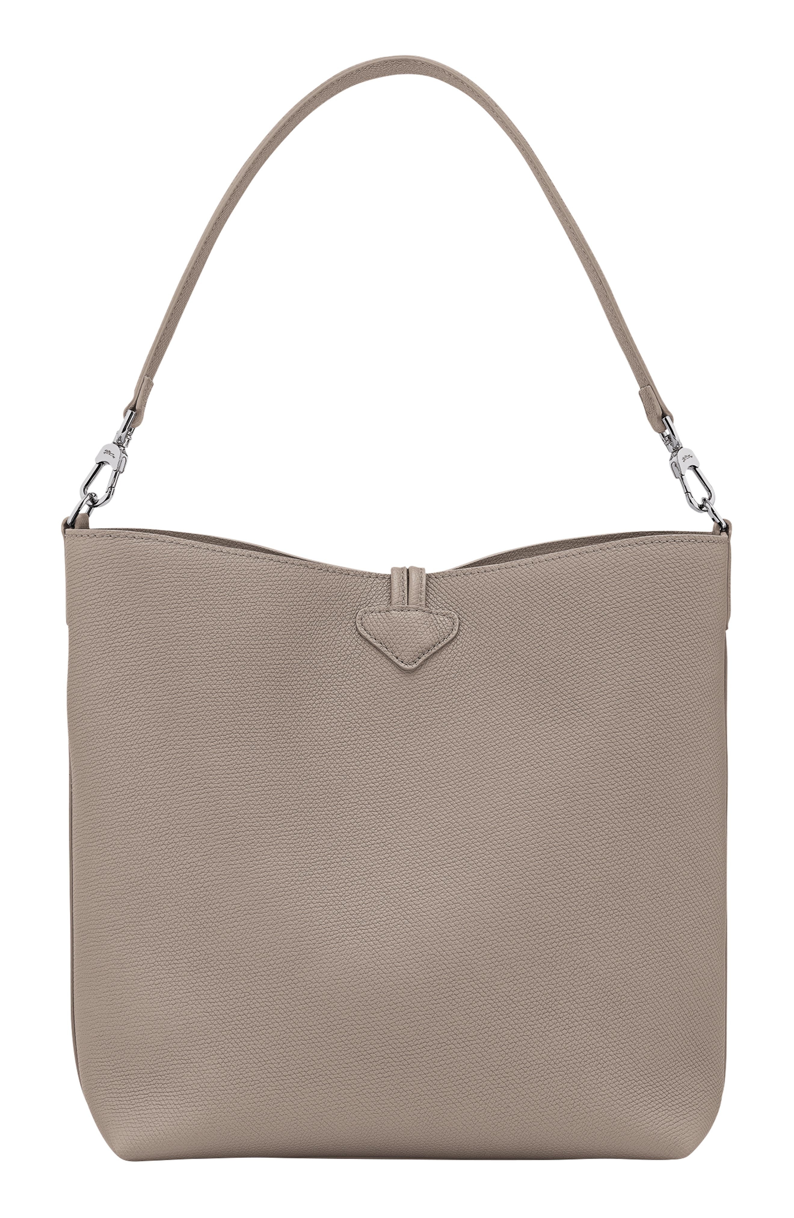 Longchamp Medium Le Roseau Leather Hobo Bag in Clay at Nordstrom - 3