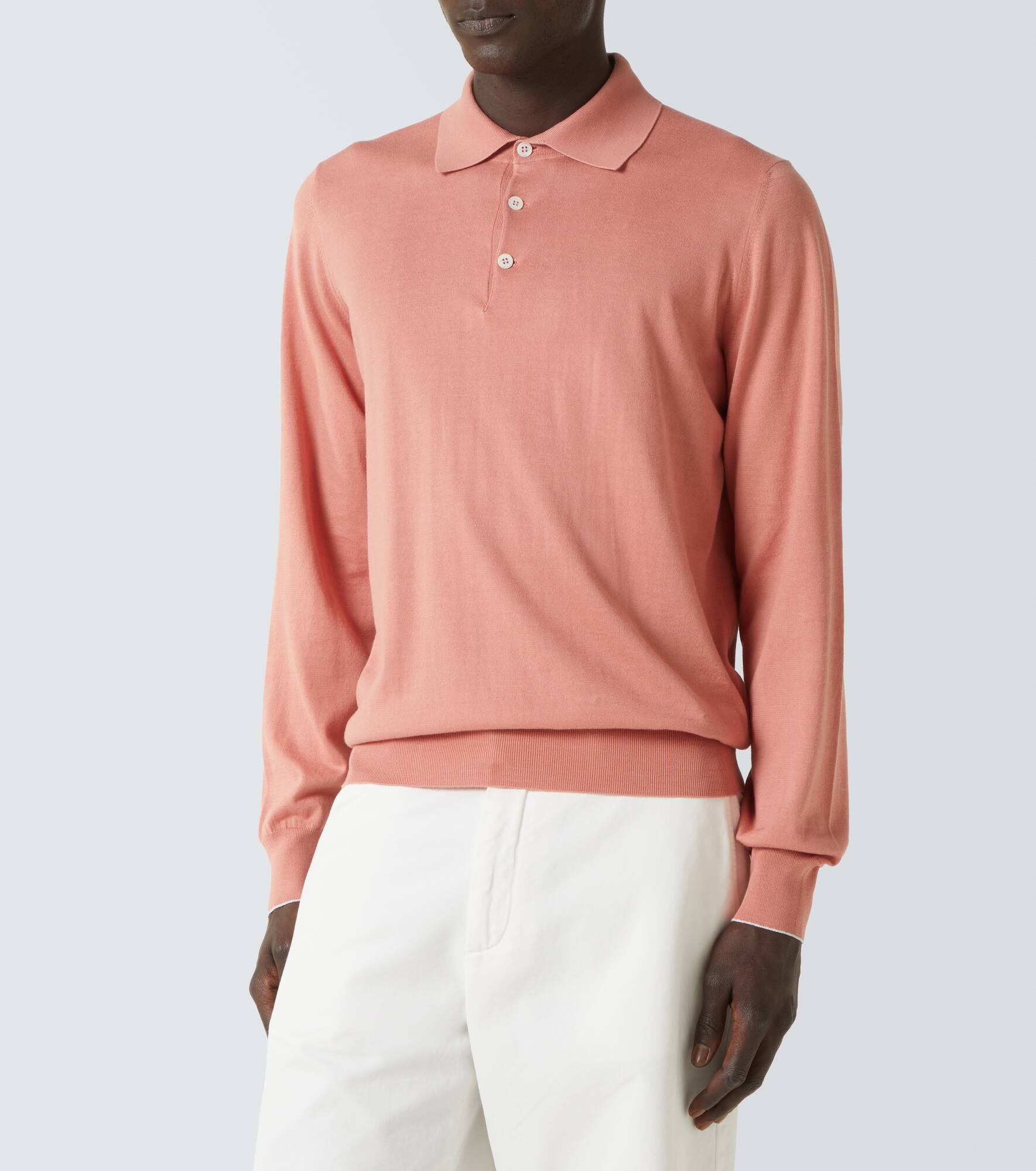 Cotton polo sweater - 3