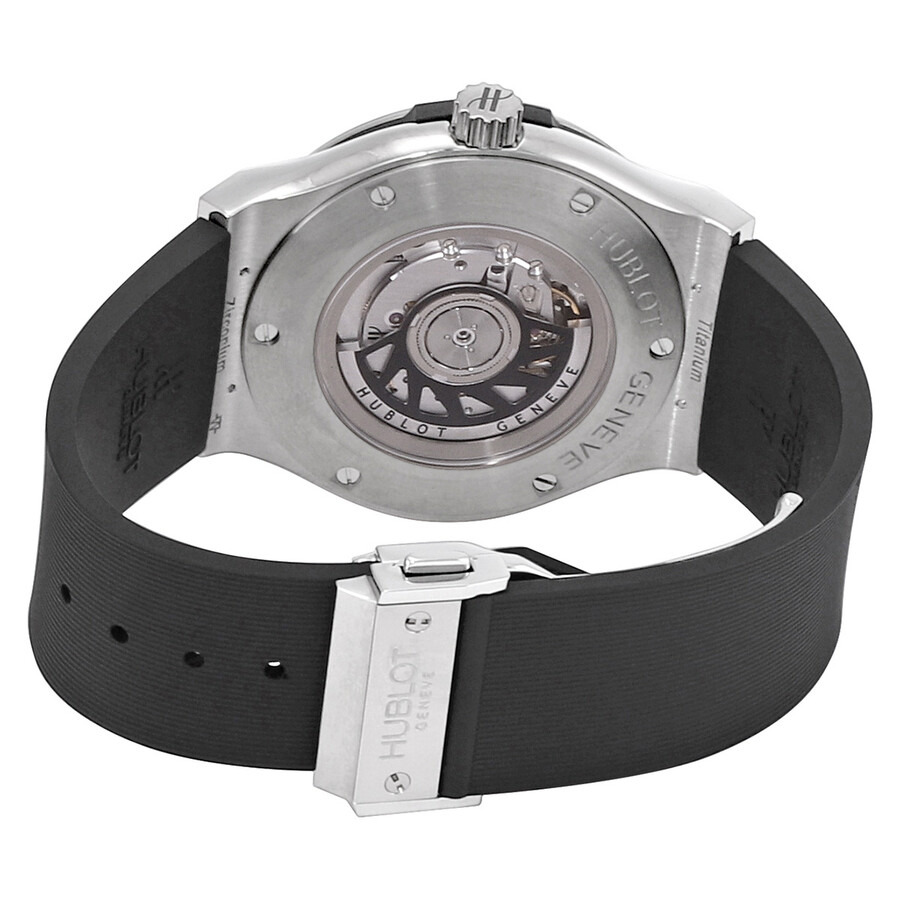 Pre-owned Hublot Classic Fusion Black Dial Black Rubber Strap Men's Watch 511.ZX.1170.RX - 3