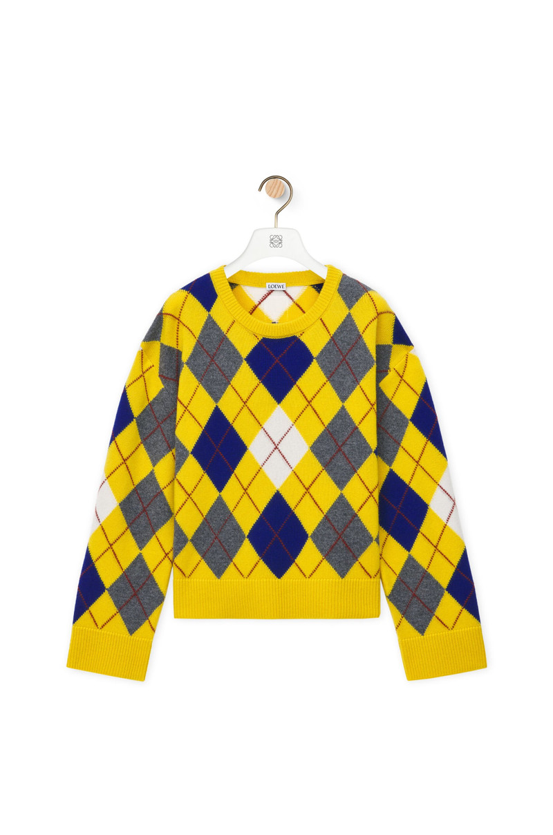 Argyle sweater in wool 1