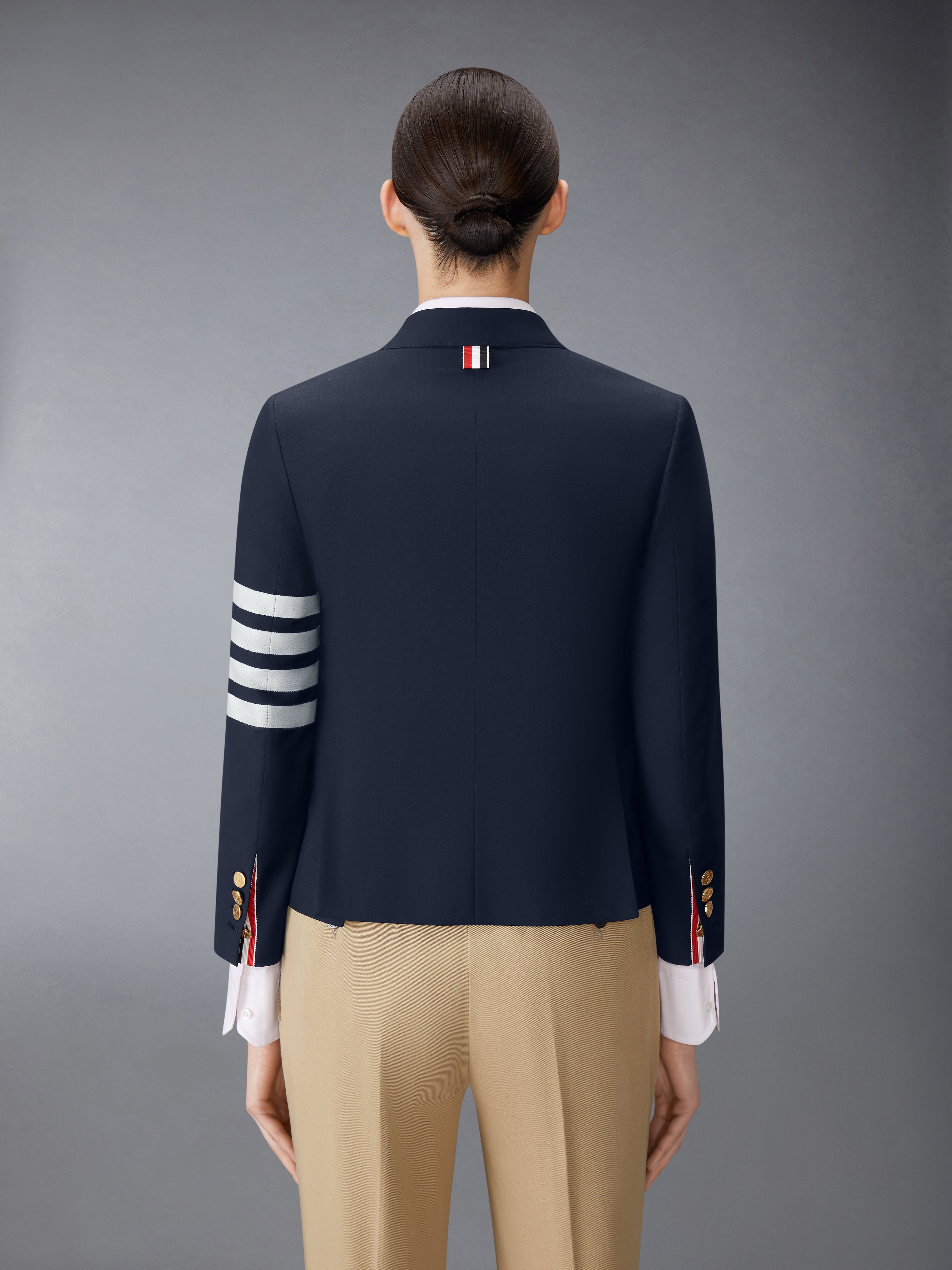 PLAIN WEAVE 4-BAR HIGH ARMHOLE SPORT COAT - 2
