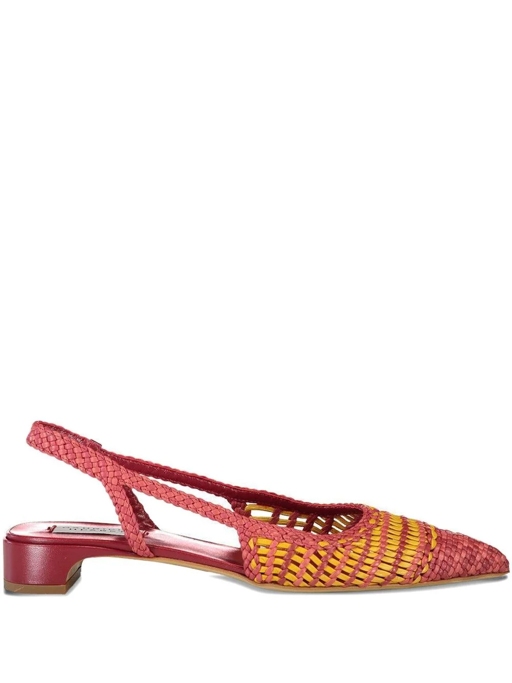 25mm Perro interwoven slingback pumps - 1