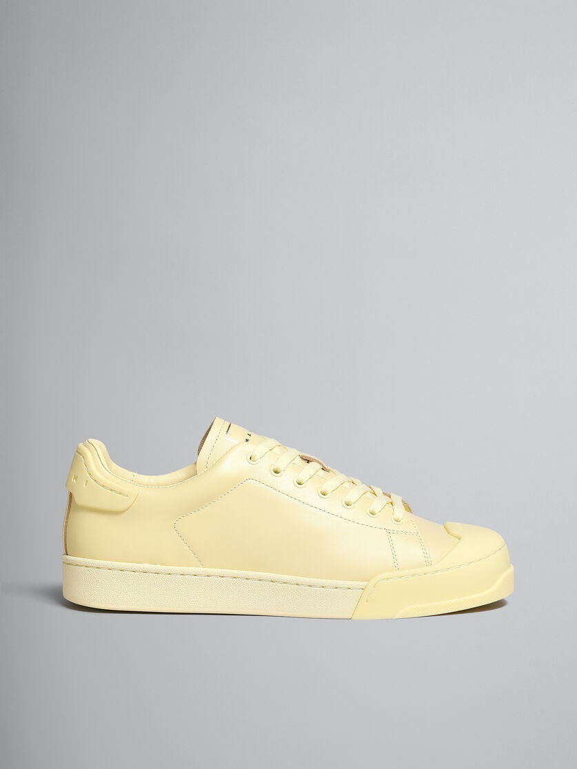 DADA BUMPER SNEAKER IN YELLOW LEATHER - 1