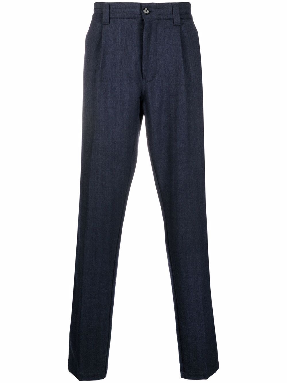 woven tapered leg trousers - 1